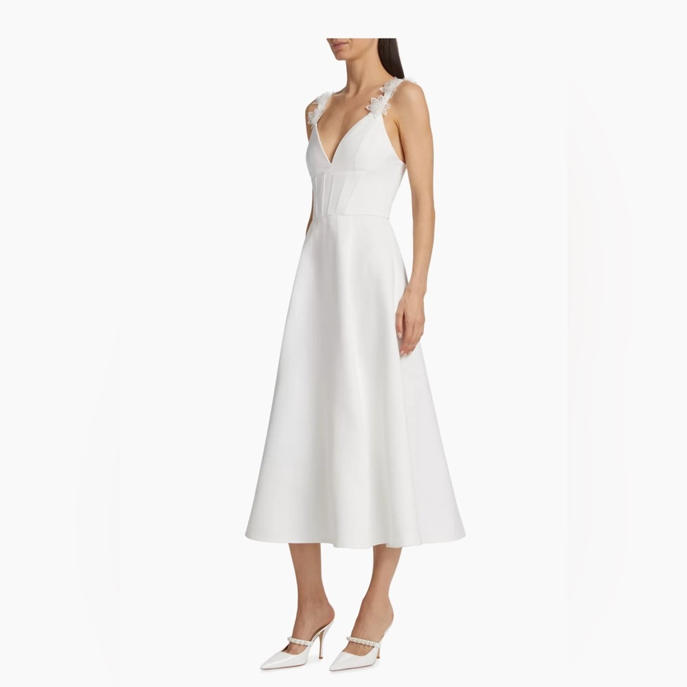 Persephone As It May Cocktail Dress - White Midi
